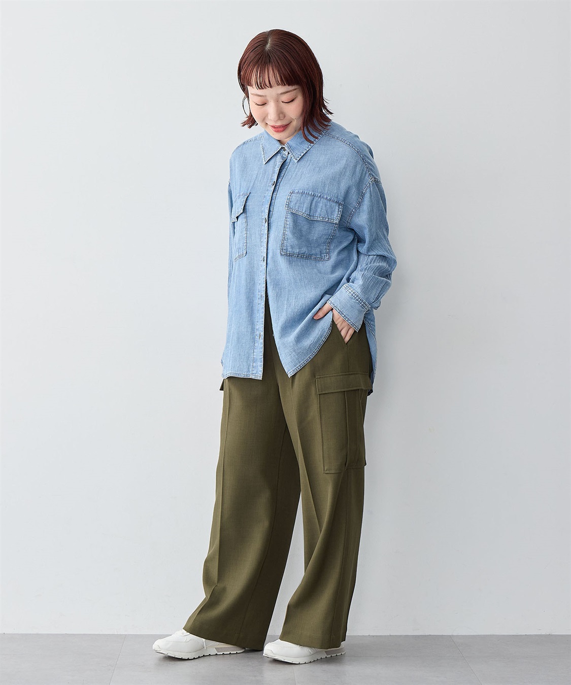 Life Style by cross marche 【anyfee/大きいサイズ】ツイルカーゴパンツ_sub_4