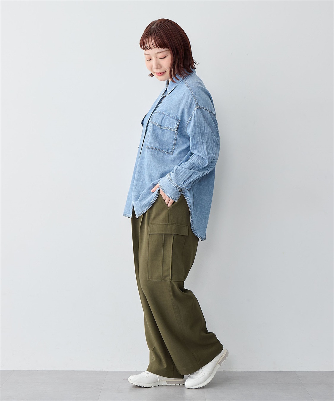 Life Style by cross marche 【anyfee/大きいサイズ】ツイルカーゴパンツ_sub_5