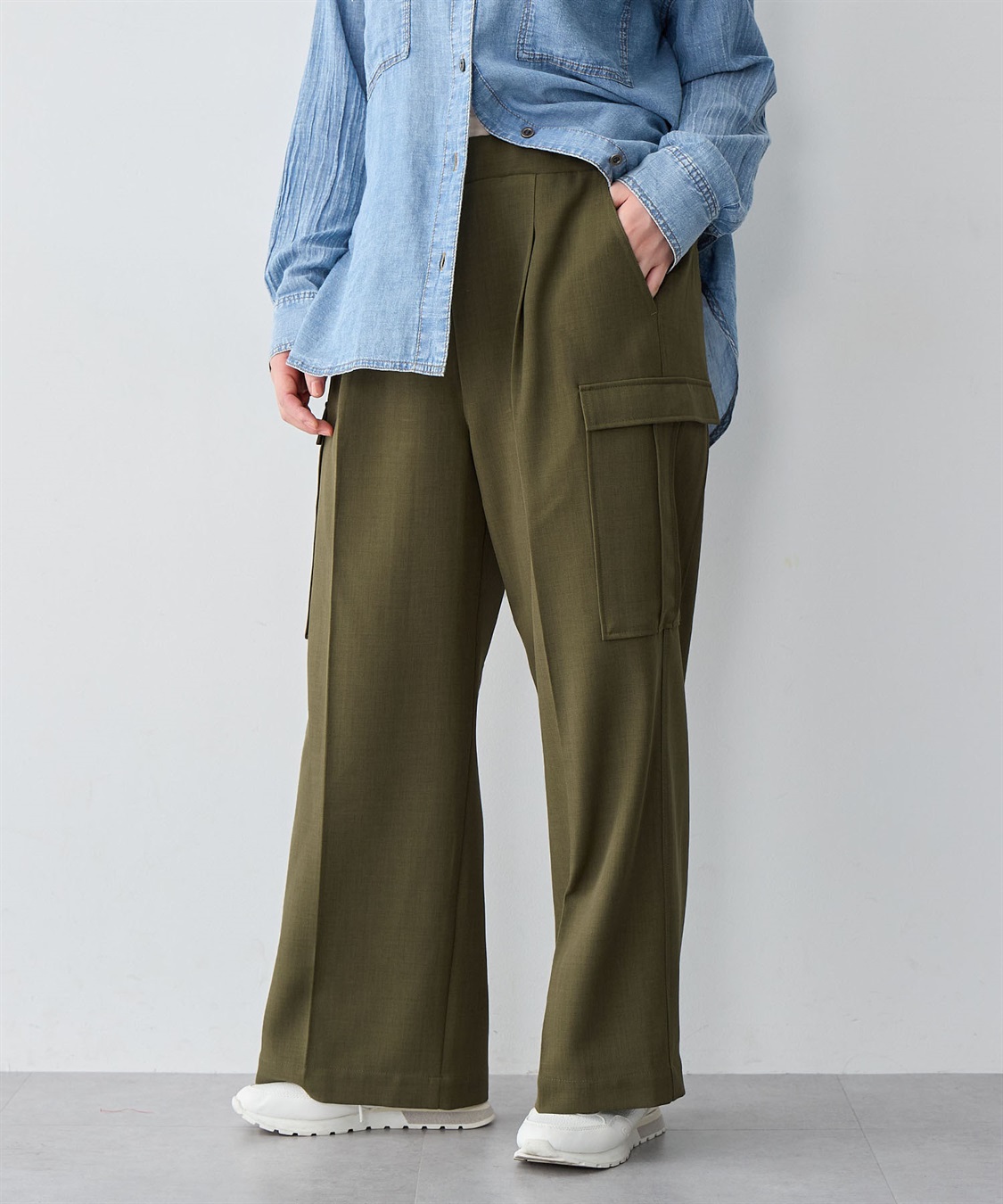 Life Style by cross marche 【anyfee/大きいサイズ】ツイルカーゴパンツ_sub_6