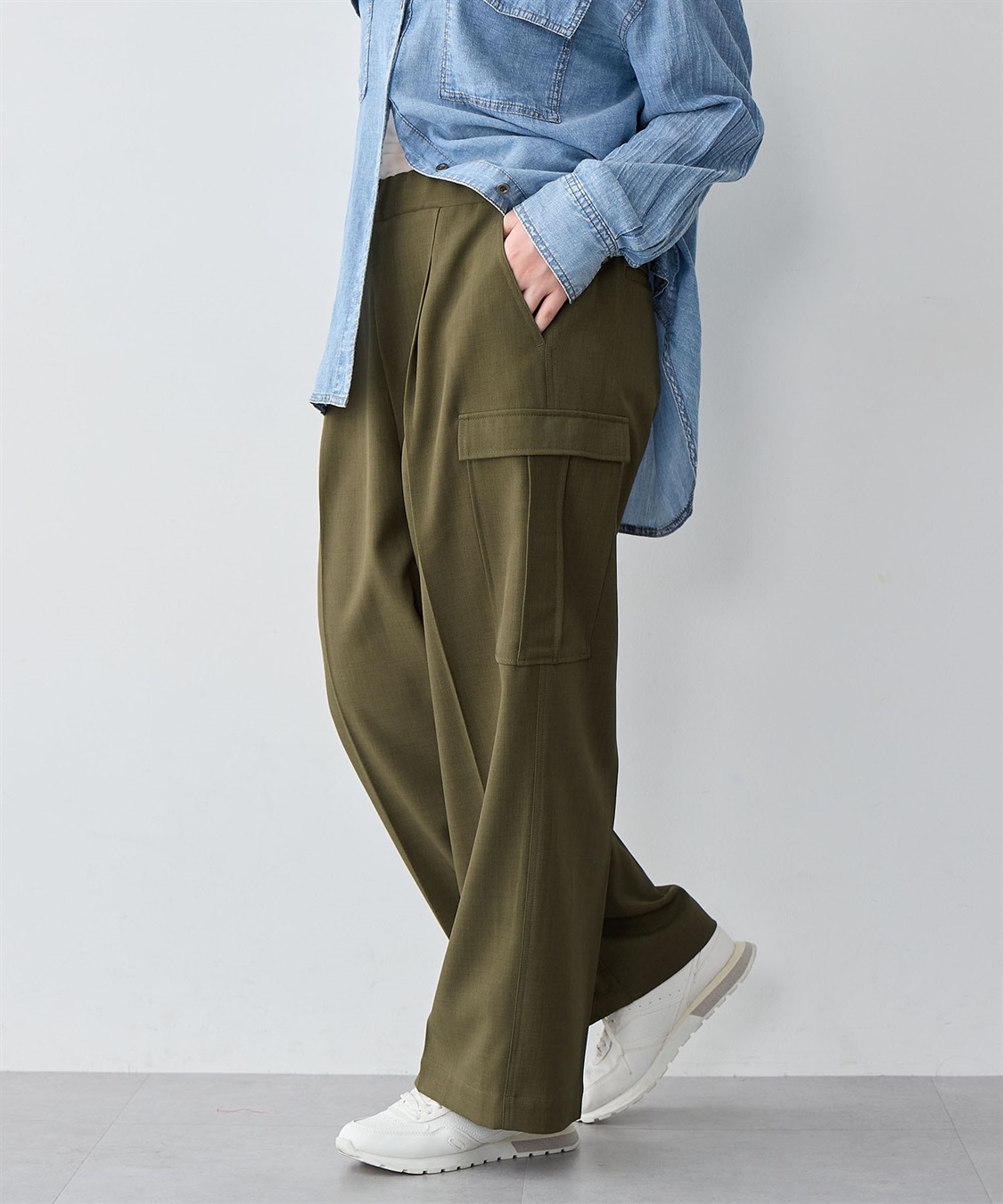 Life Style by cross marche 【anyfee/大きいサイズ】ツイルカーゴパンツ_sub_7