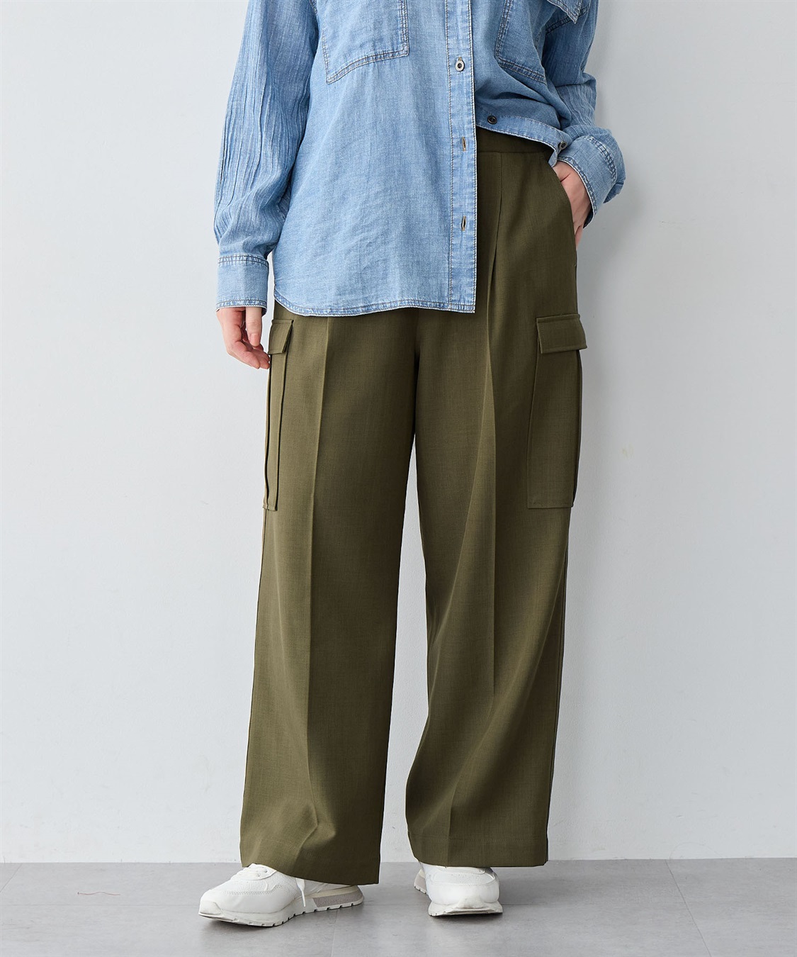 Life Style by cross marche 【anyfee/大きいサイズ】ツイルカーゴパンツ_sub_8