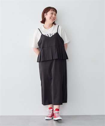 Life Style by cross marche 【anyfee/大きいサイズ】ペプラムキャミワンピース_subthumb_15