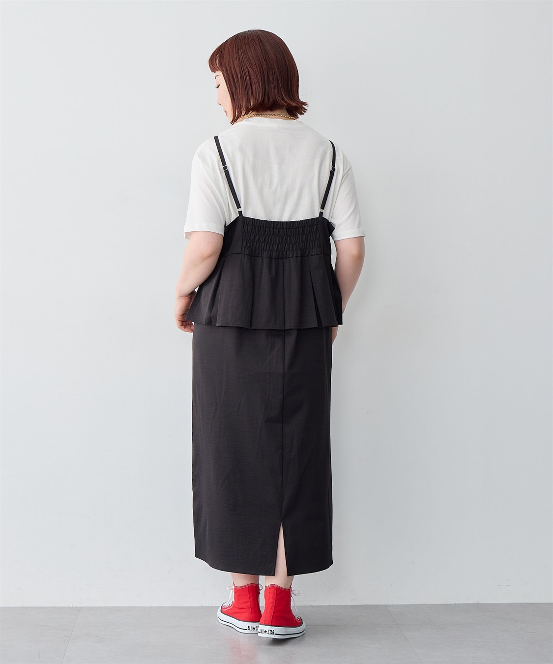 anyfee 【anyfee/大きいサイズ】ペプラムキャミワンピース_sub_19