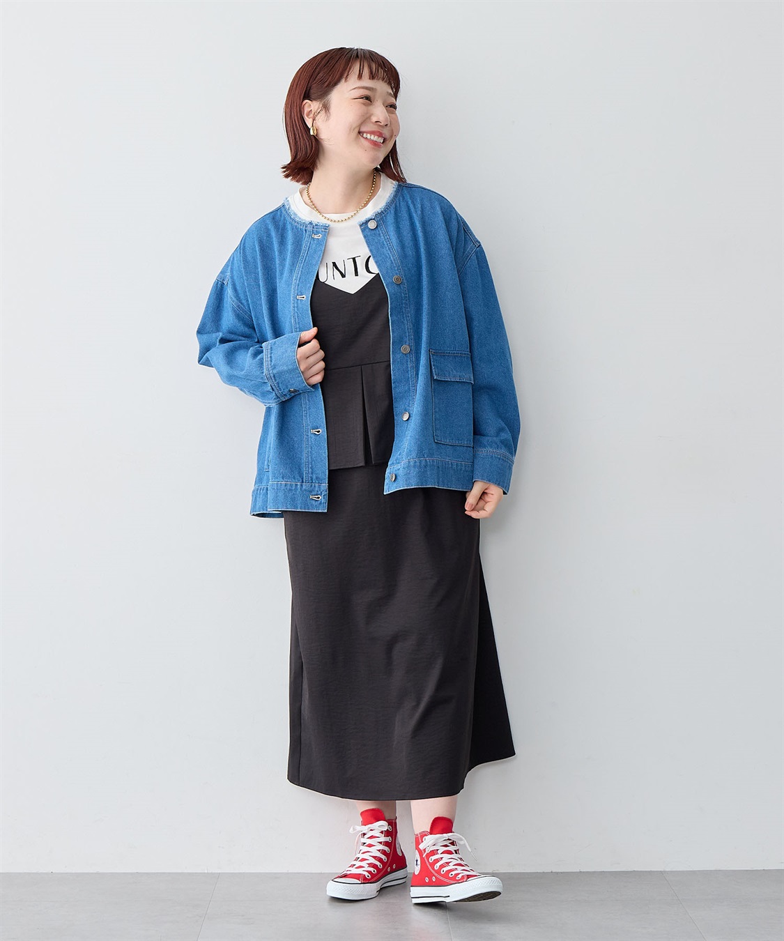 anyfee 【anyfee/大きいサイズ】ペプラムキャミワンピース_sub_20