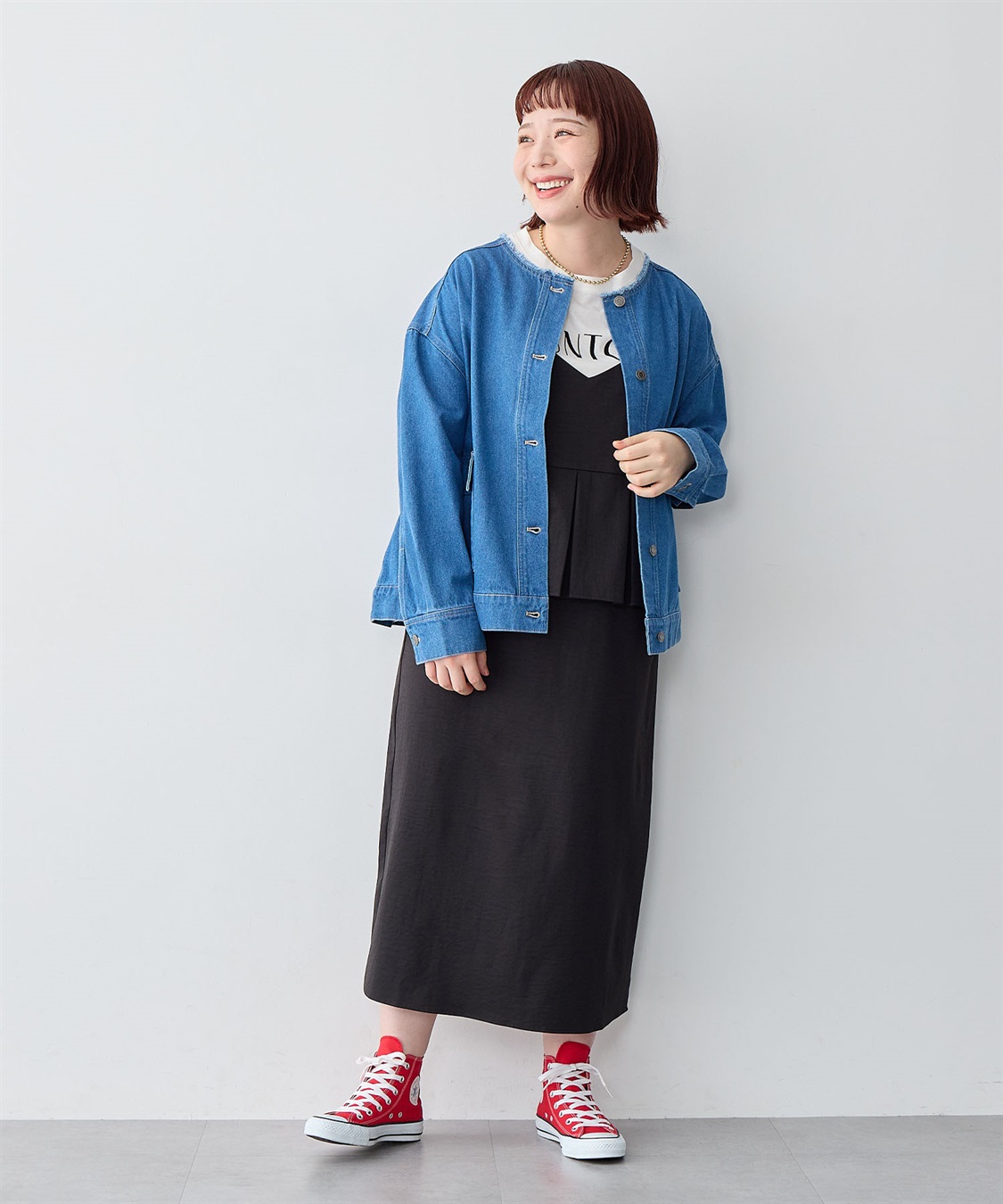 anyfee 【anyfee/大きいサイズ】ペプラムキャミワンピース_sub_21