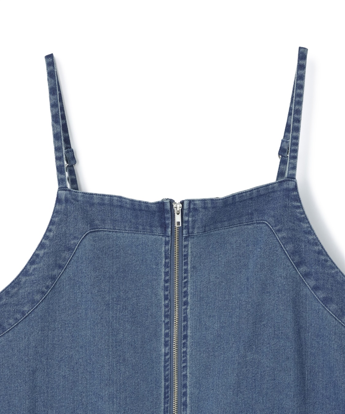 anyfee 【anyfee/大きいサイズ】フロントジップデニムキャミワンピース/ジャンパースカート_sub_24