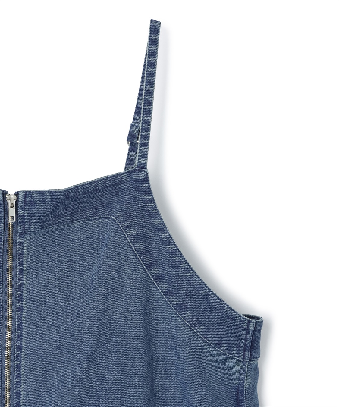 anyfee 【anyfee/大きいサイズ】フロントジップデニムキャミワンピース/ジャンパースカート_sub_25