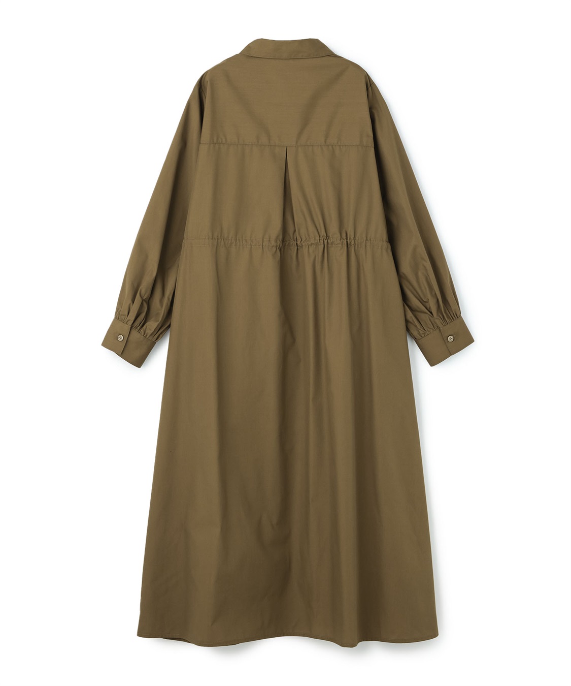 anyfee 【anyfee/大きいサイズ】ウエストドロストブロードシャツワンピース_sub_23