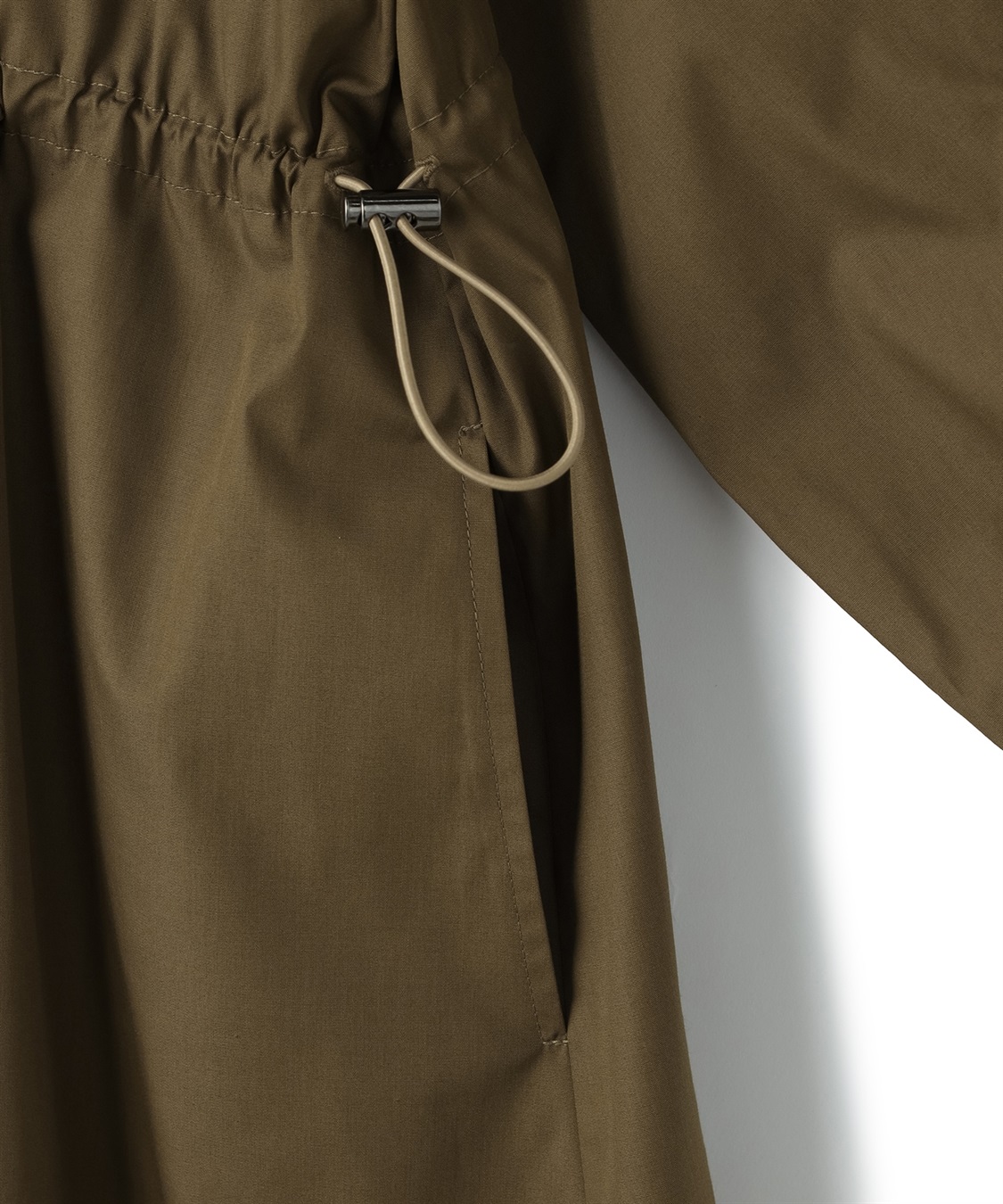 anyfee 【anyfee/大きいサイズ】ウエストドロストブロードシャツワンピース_sub_28