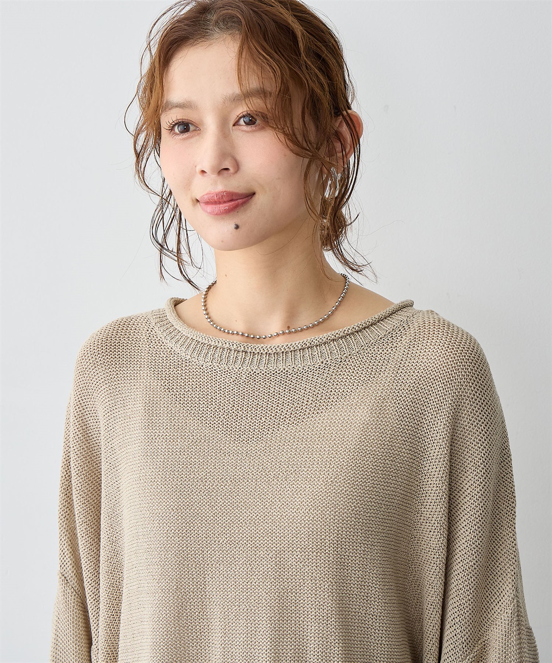 Life Style by cross marche 【anyfee/大きいサイズ】リネンライクルーズニットプルオーバー_sub_12