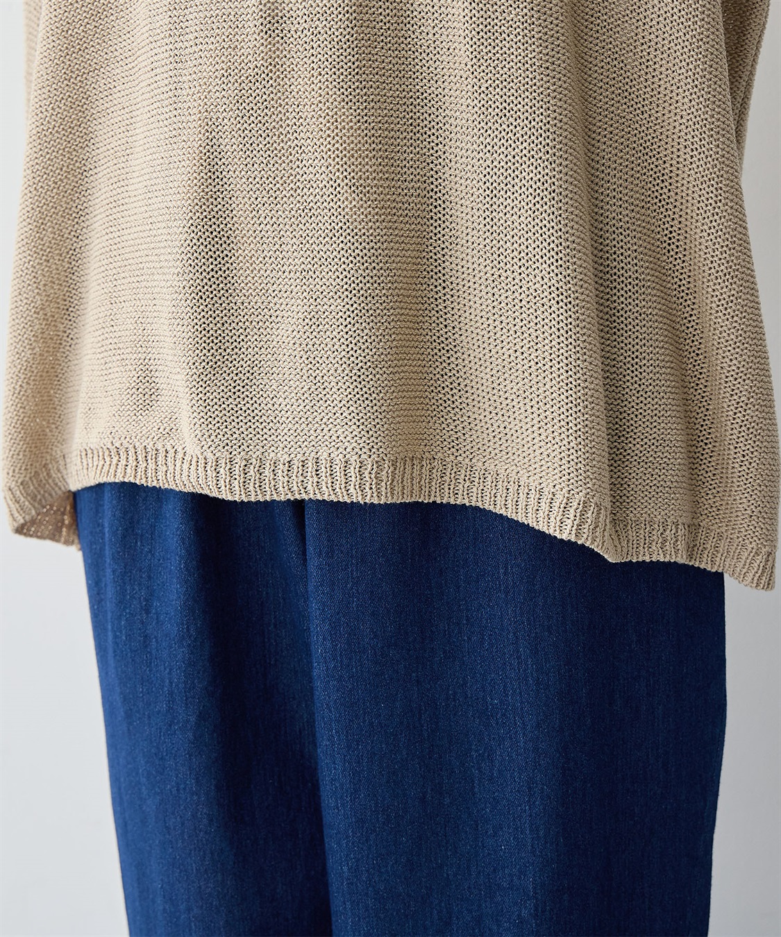 Life Style by cross marche 【anyfee/大きいサイズ】リネンライクルーズニットプルオーバー_sub_14