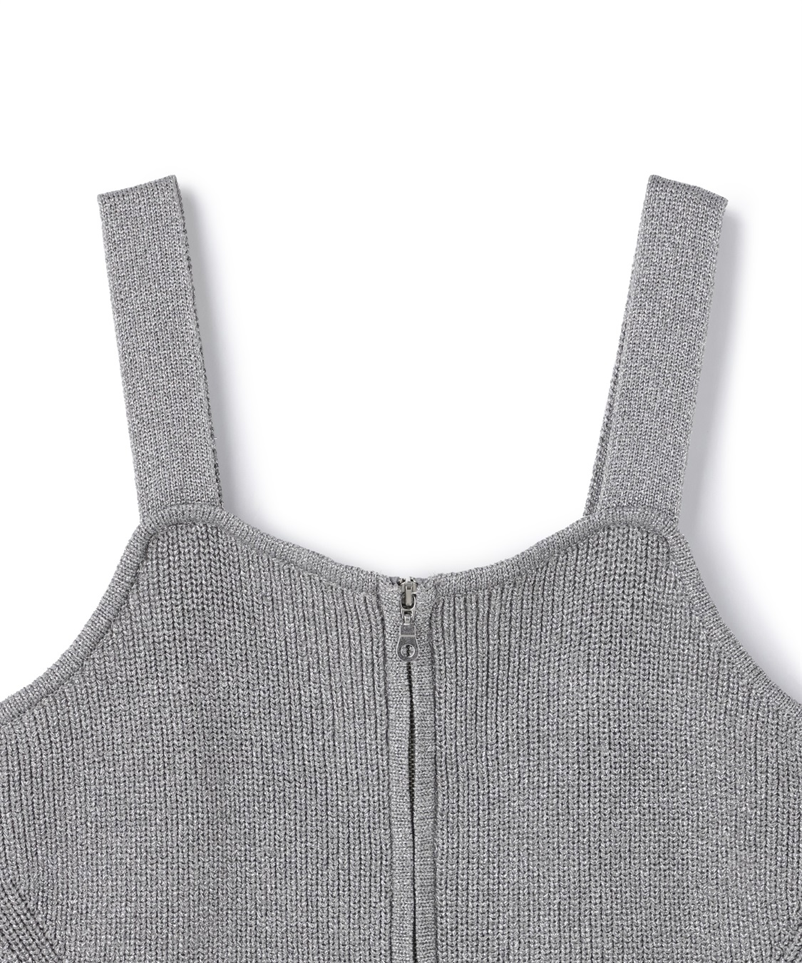 Life Style by cross marche 【anyfee/大きいサイズ】フロントWジップラメニットビスチェ_sub_26