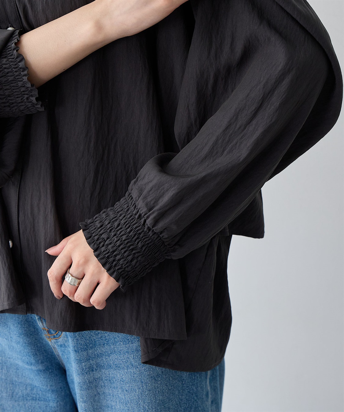 anyfee 【anyfee/大きいサイズ】バックデザインティアードフリルブラウス_sub_10