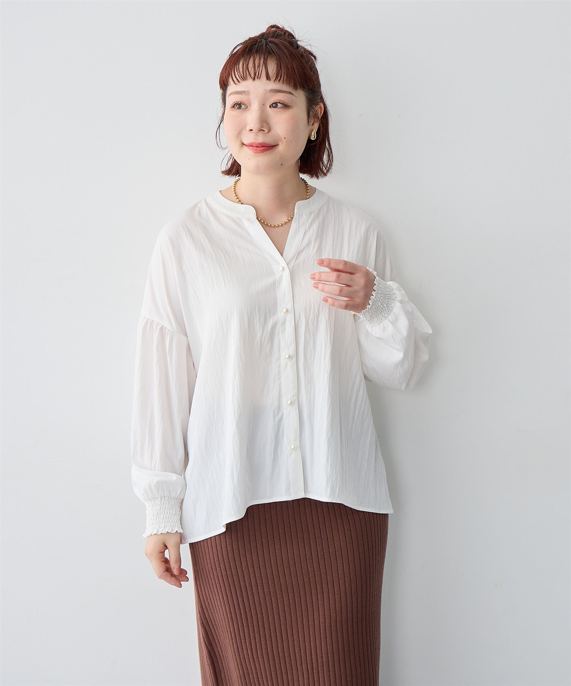 anyfee 【anyfee/大きいサイズ】バックデザインティアードフリルブラウス_sub_14