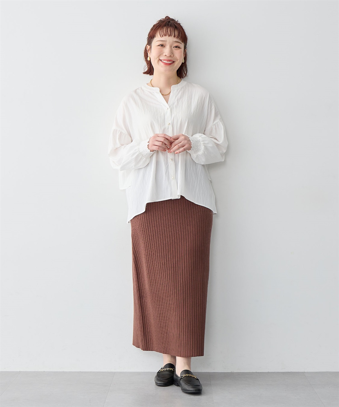 anyfee 【anyfee/大きいサイズ】バックデザインティアードフリルブラウス_sub_19