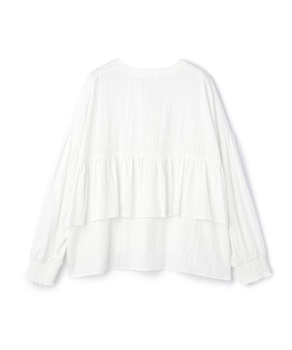 anyfee 【anyfee/大きいサイズ】バックデザインティアードフリルブラウス_sub_24