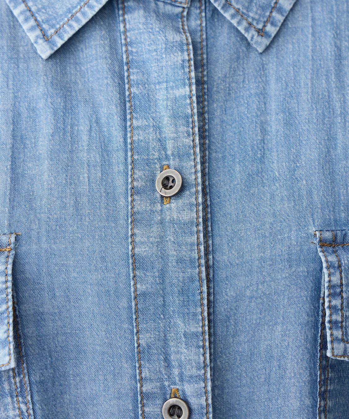 anyfee 【anyfee/大きいサイズ】シアーWポケットデニムシャツ_sub_13