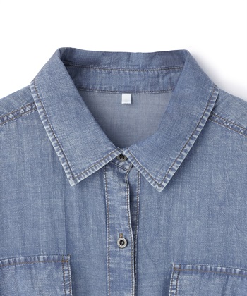 anyfee 【anyfee/大きいサイズ】シアーWポケットデニムシャツ_subthumb_25