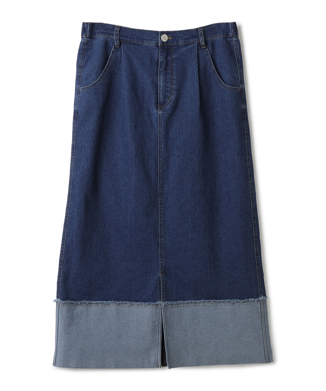 anyfee 【anyfee/大きいサイズ】ロールアップ風デニムスカート_sub_20