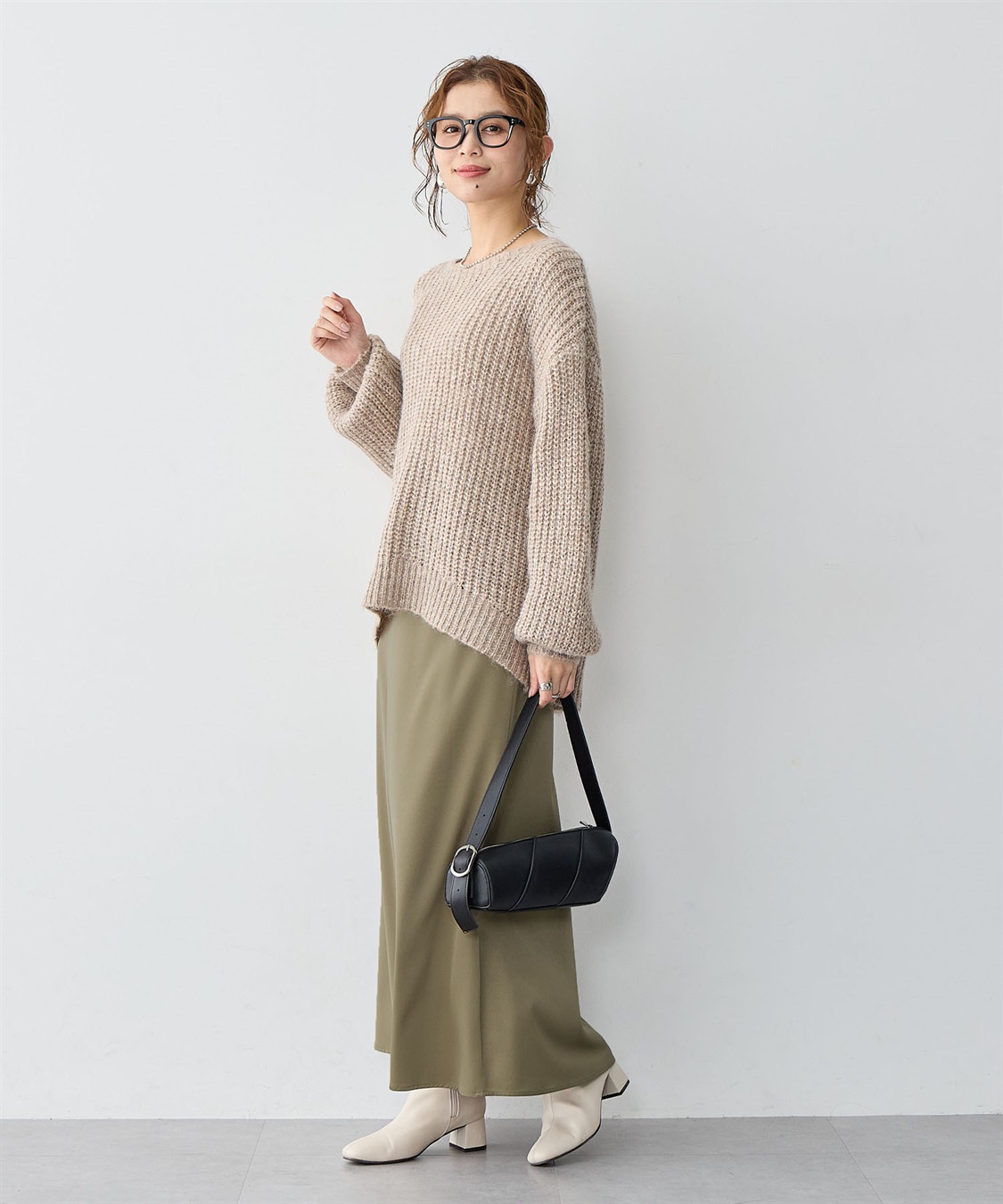 anyfee 【anyfee/大きいサイズ】サテンマーメイドナロースカート_sub_6