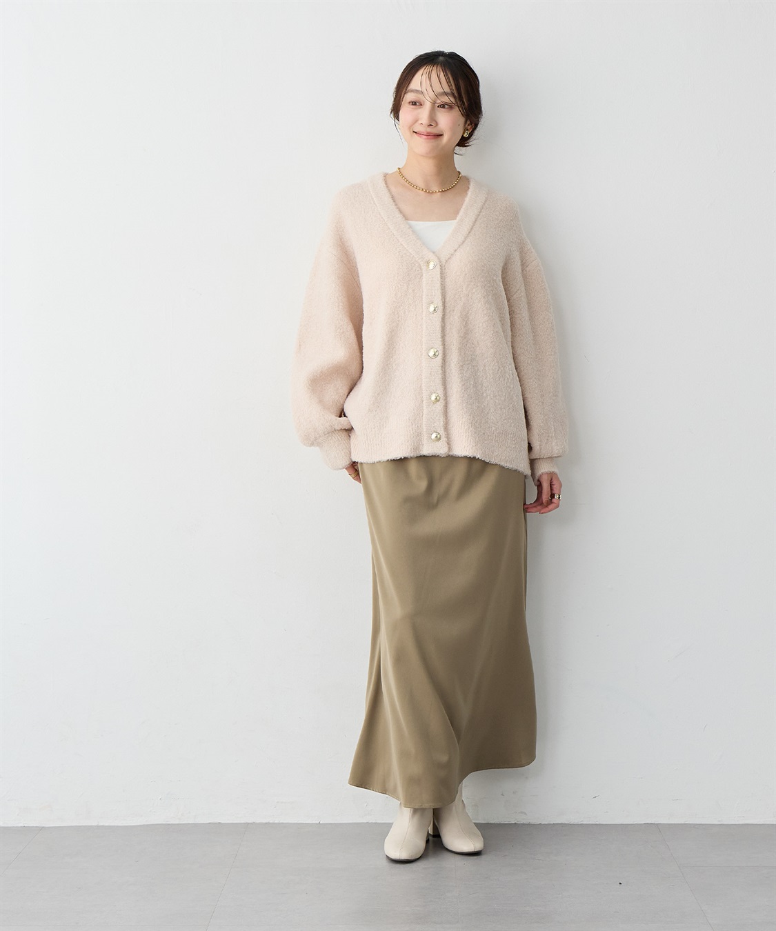 anyfee 【anyfee/大きいサイズ】サテンマーメイドナロースカート_sub_9