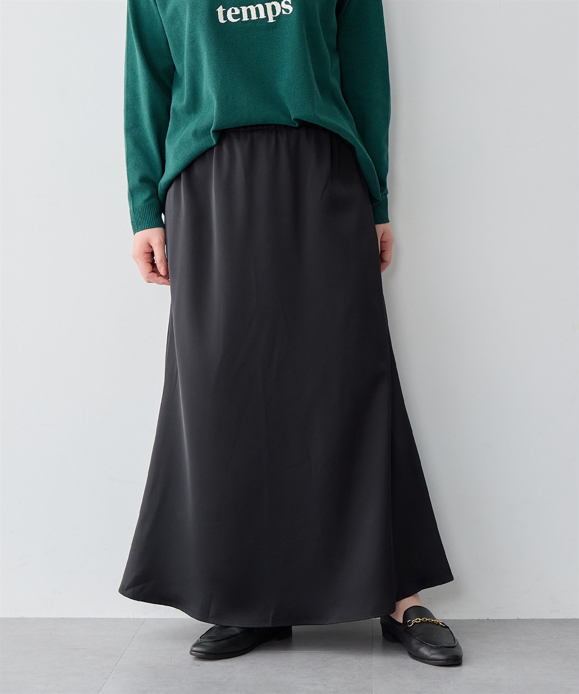 anyfee 【anyfee/大きいサイズ】サテンマーメイドナロースカート_sub_13