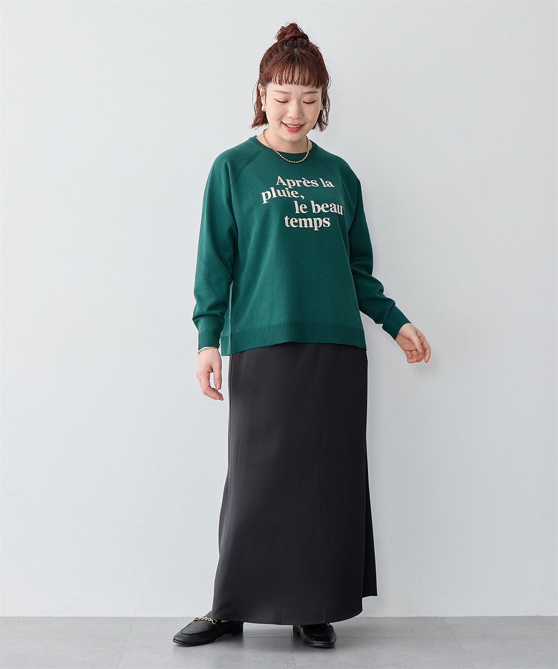 anyfee 【anyfee/大きいサイズ】サテンマーメイドナロースカート_sub_15