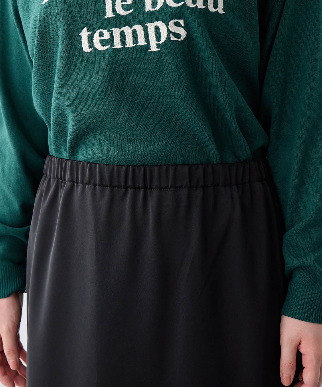 anyfee 【anyfee/大きいサイズ】サテンマーメイドナロースカート_sub_18