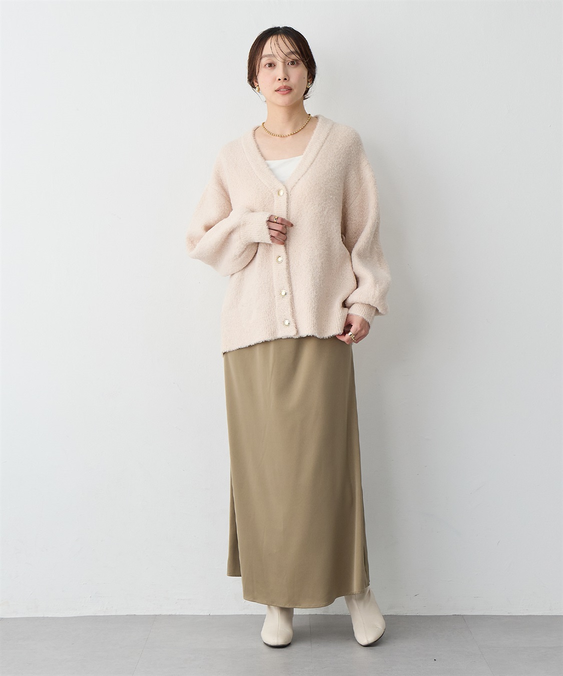 anyfee 【anyfee/大きいサイズ】サテンマーメイドナロースカート_sub_19