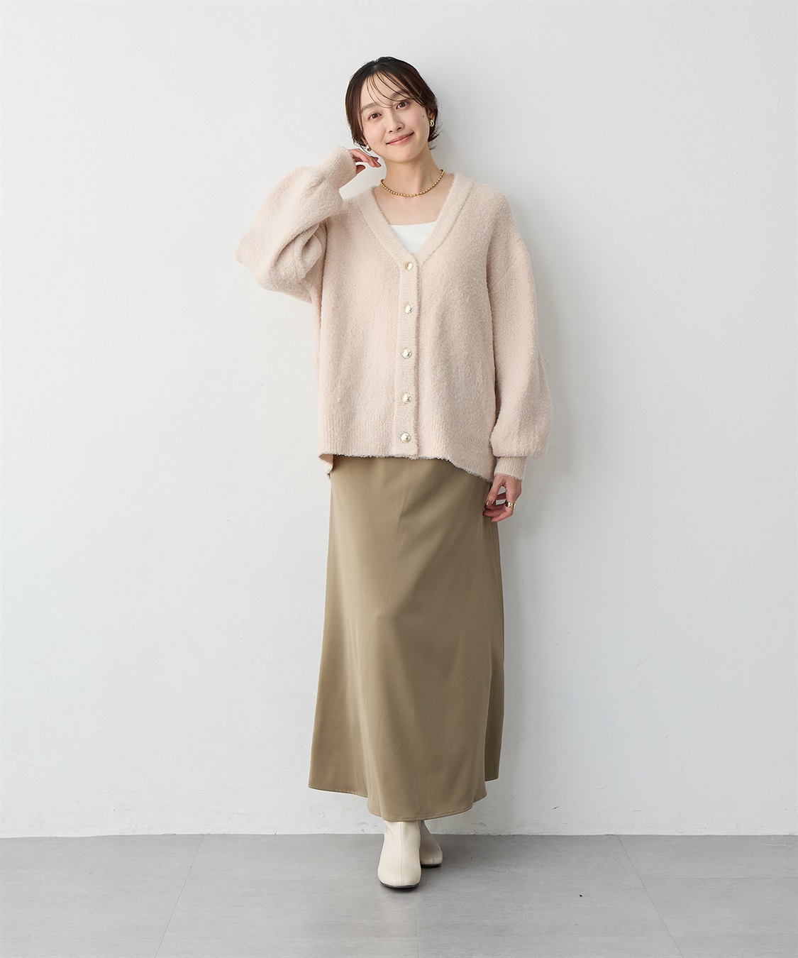 anyfee 【anyfee/大きいサイズ】サテンマーメイドナロースカート_sub_20