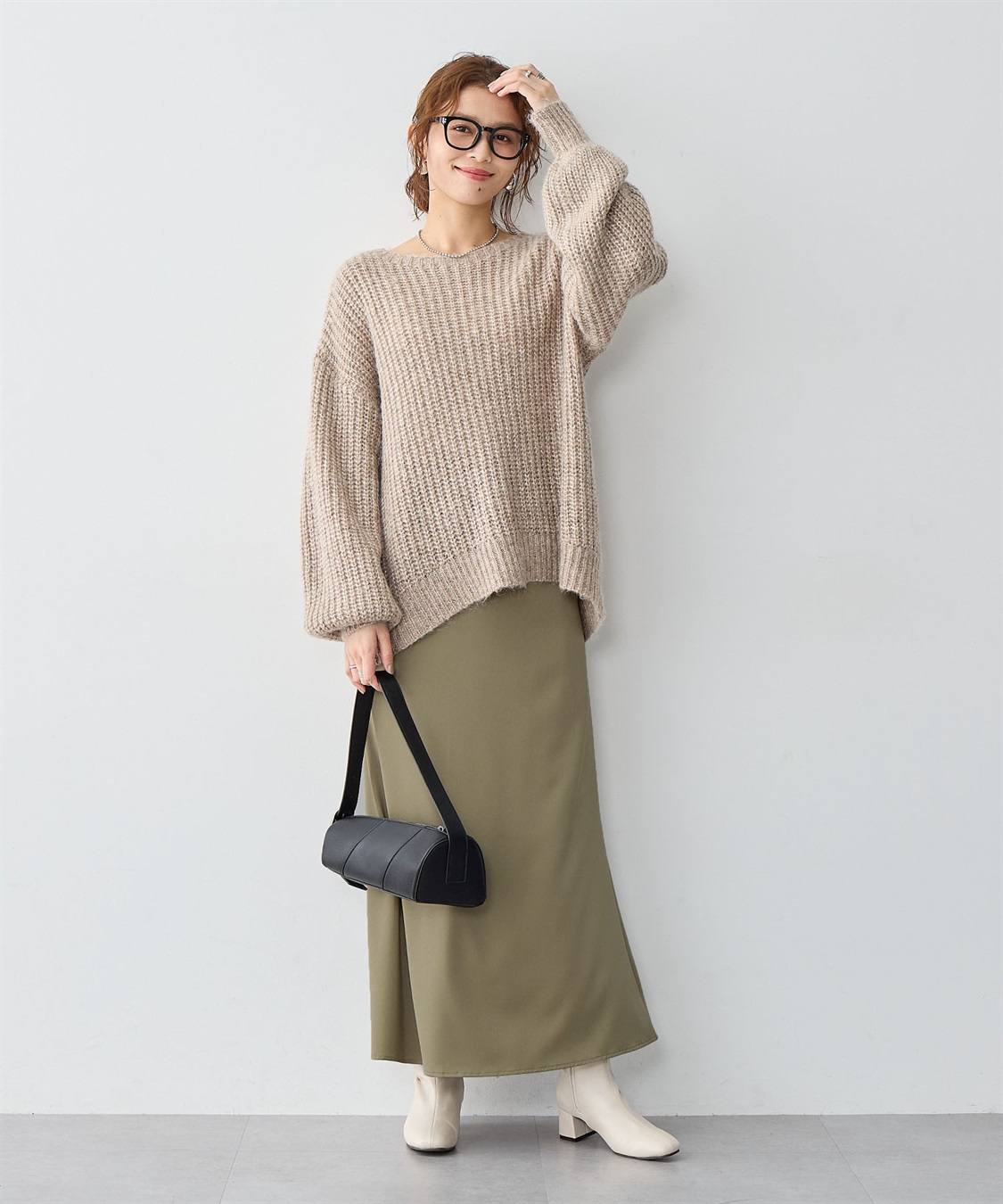 anyfee 【anyfee/大きいサイズ】サテンマーメイドナロースカート_sub_21