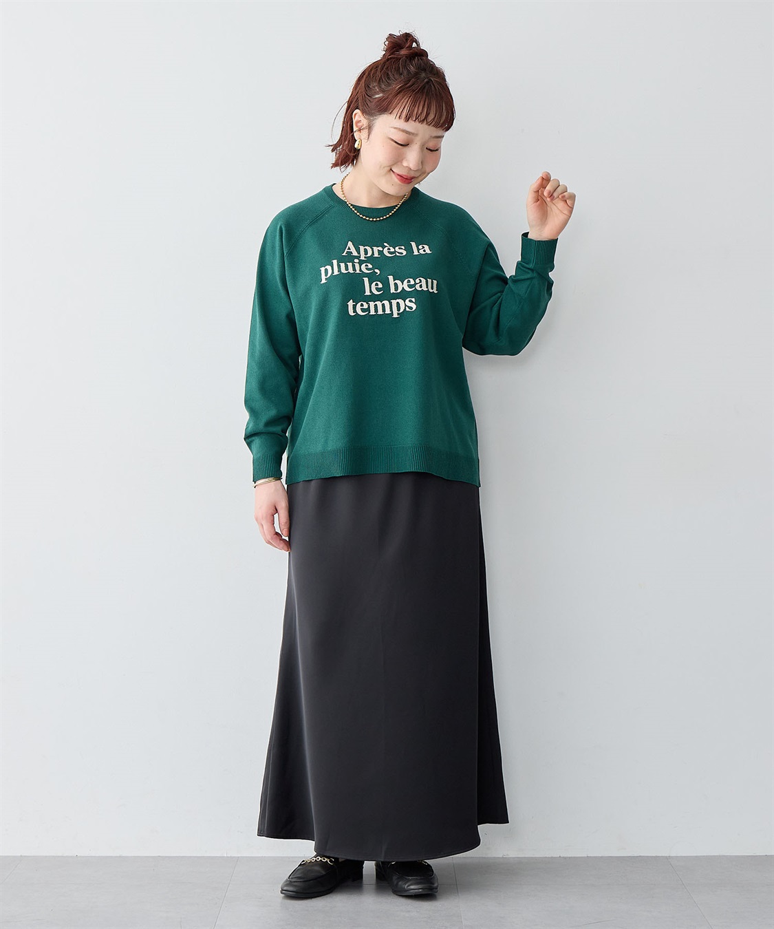 anyfee 【anyfee/大きいサイズ】サテンマーメイドナロースカート_sub_25