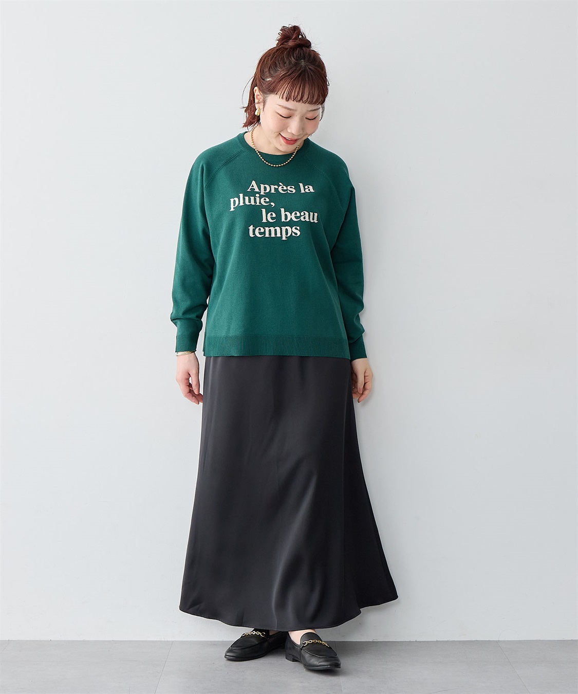 anyfee 【anyfee/大きいサイズ】サテンマーメイドナロースカート_sub_26