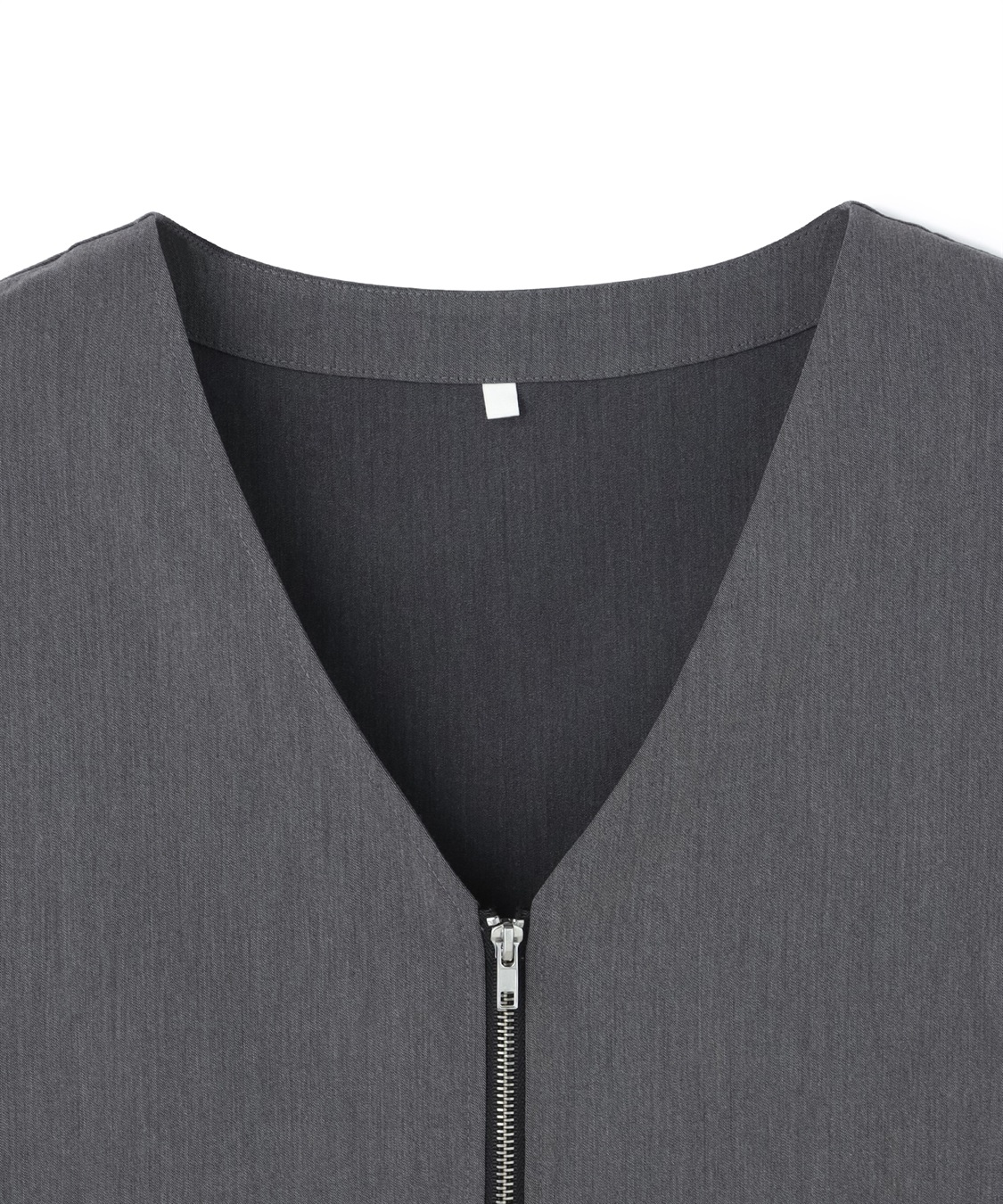 Life Style by cross marche 【anyfee/大きいサイズ】杢調フロントジップペプラムジレ_sub_26