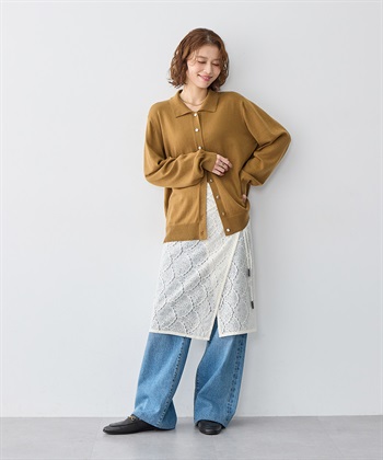 Life Style by cross marche 【anyfee/大きいサイズ】総レースラップスカート_subthumb_1