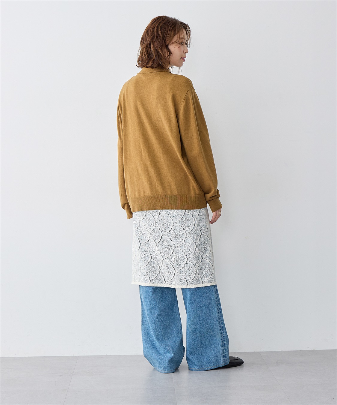 anyfee 【anyfee/大きいサイズ】総レースラップスカート_sub_6