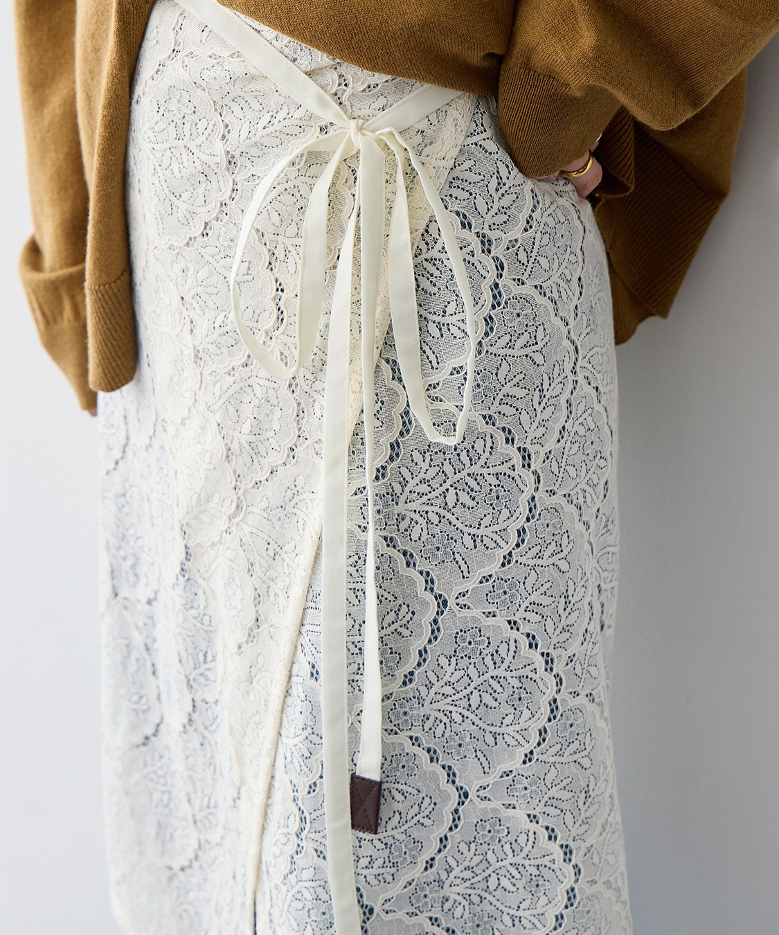 anyfee 【anyfee/大きいサイズ】総レースラップスカート_sub_11