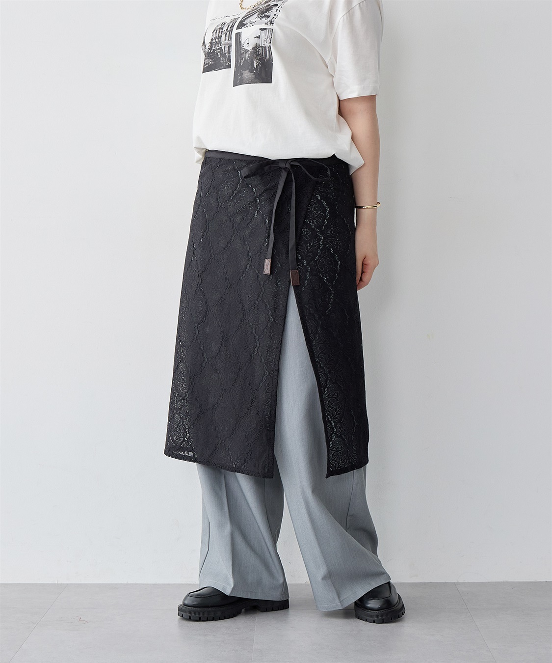 anyfee 【anyfee/大きいサイズ】総レースラップスカート_sub_13