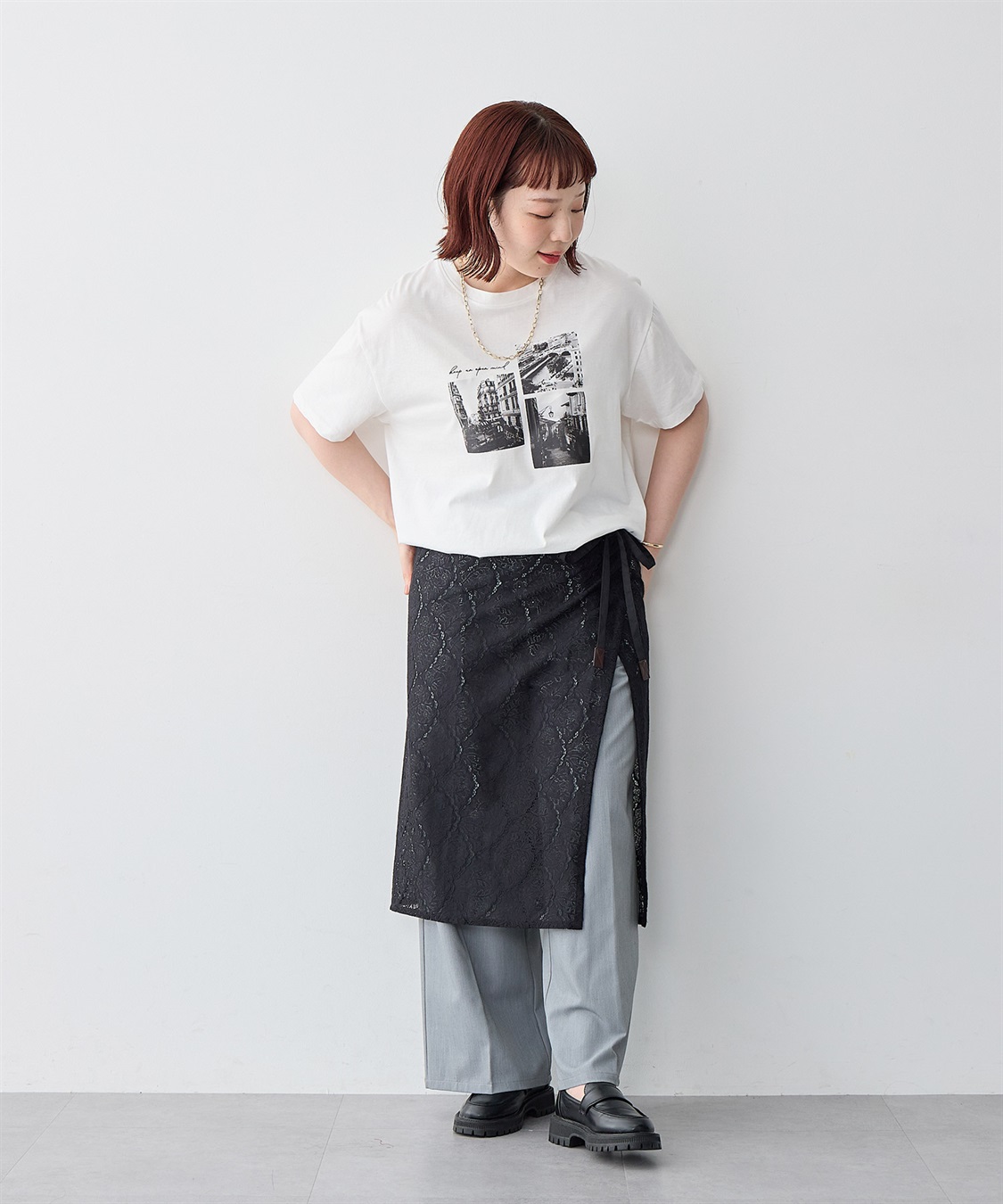 anyfee 【anyfee/大きいサイズ】総レースラップスカート_sub_18