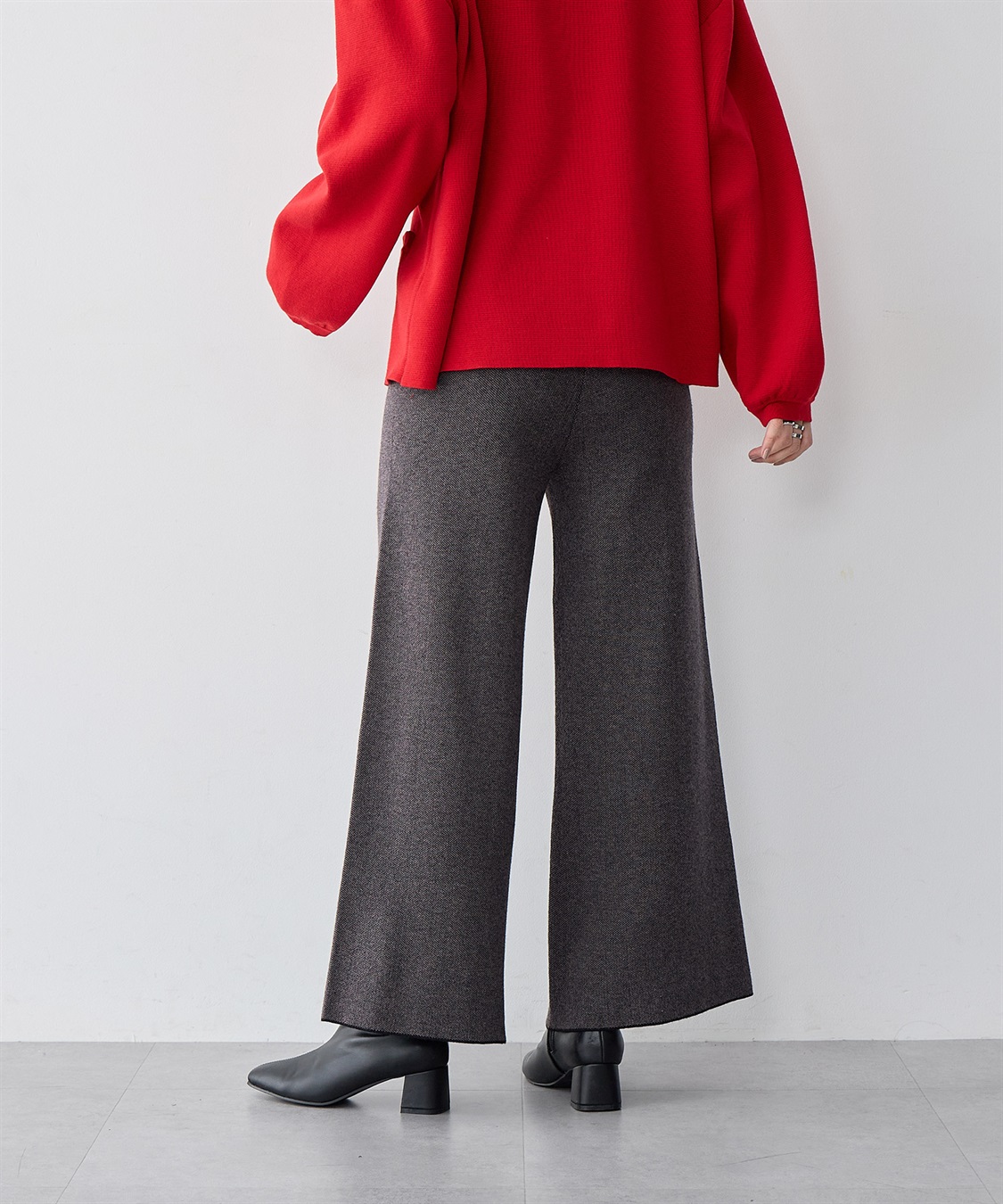 Life Style by cross marche 【anyfee/大きいサイズ】選べる2typeジャガートニットパンツ_sub_5