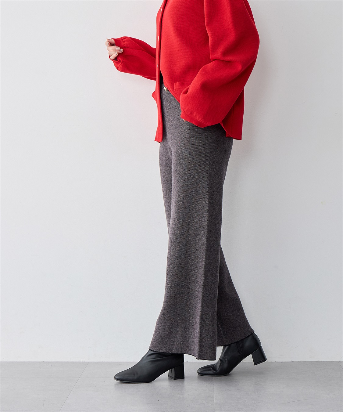 Life Style by cross marche 【anyfee/大きいサイズ】選べる2typeジャガートニットパンツ_sub_10