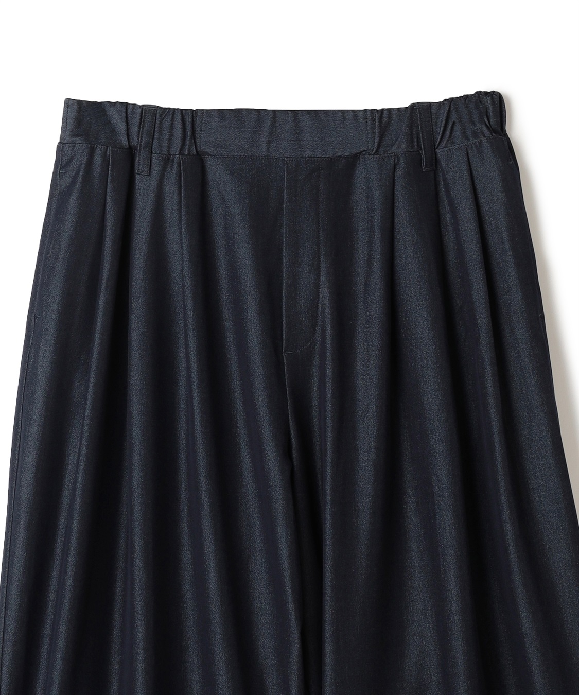 Life Style by cross marche 【anyfee/大きいサイズ】デニムライクタック入りイージーワイドパンツ《低身長サイズ有》_sub_25