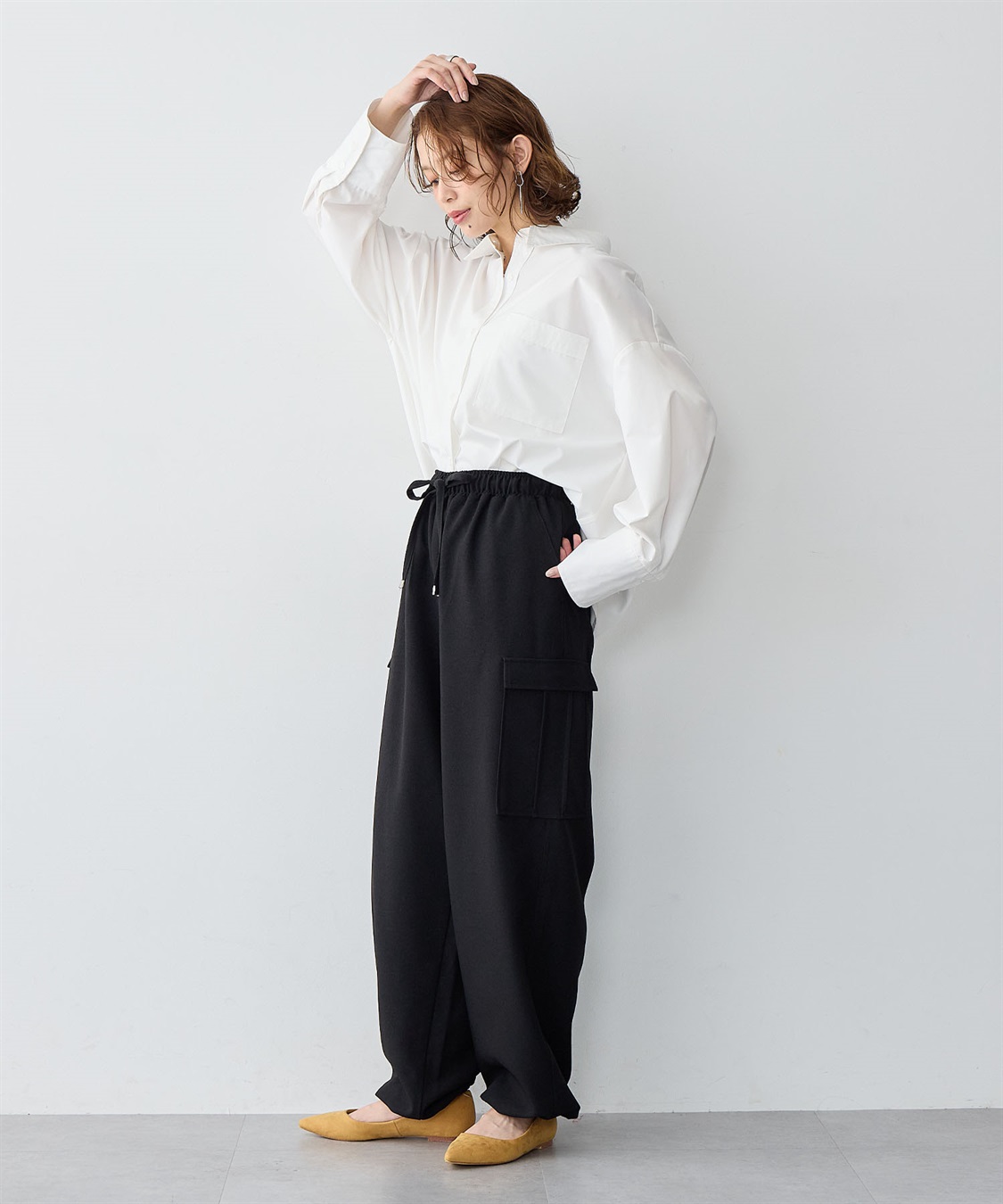 anyfee 【anyfee/大きいサイズ】パラシュートカーゴパンツ_sub_5