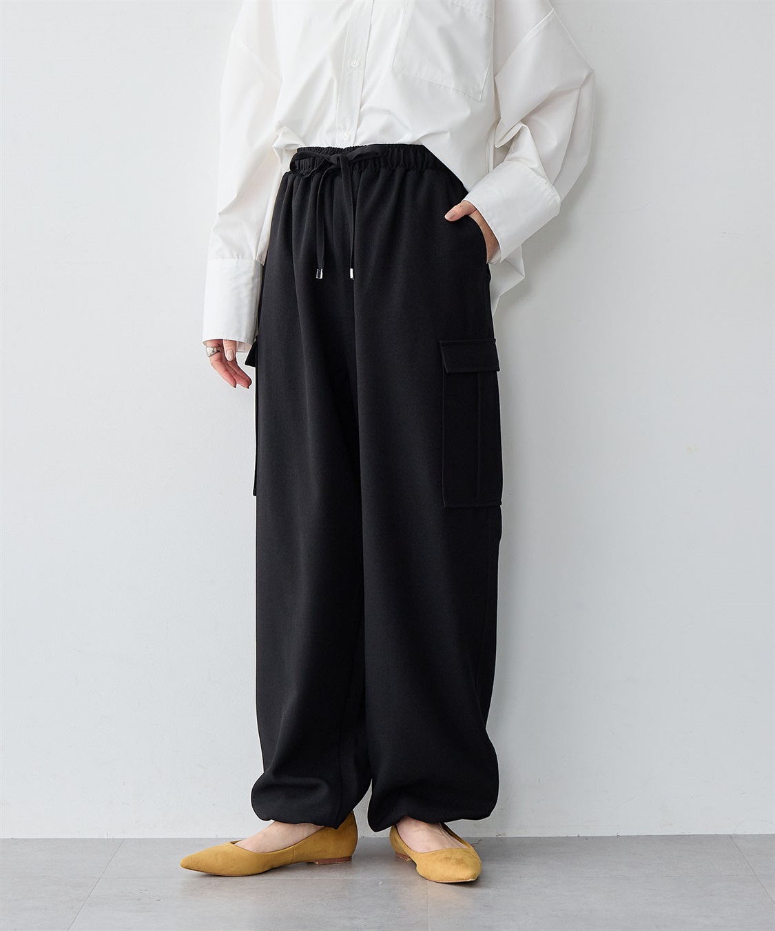 anyfee 【anyfee/大きいサイズ】パラシュートカーゴパンツ_sub_8