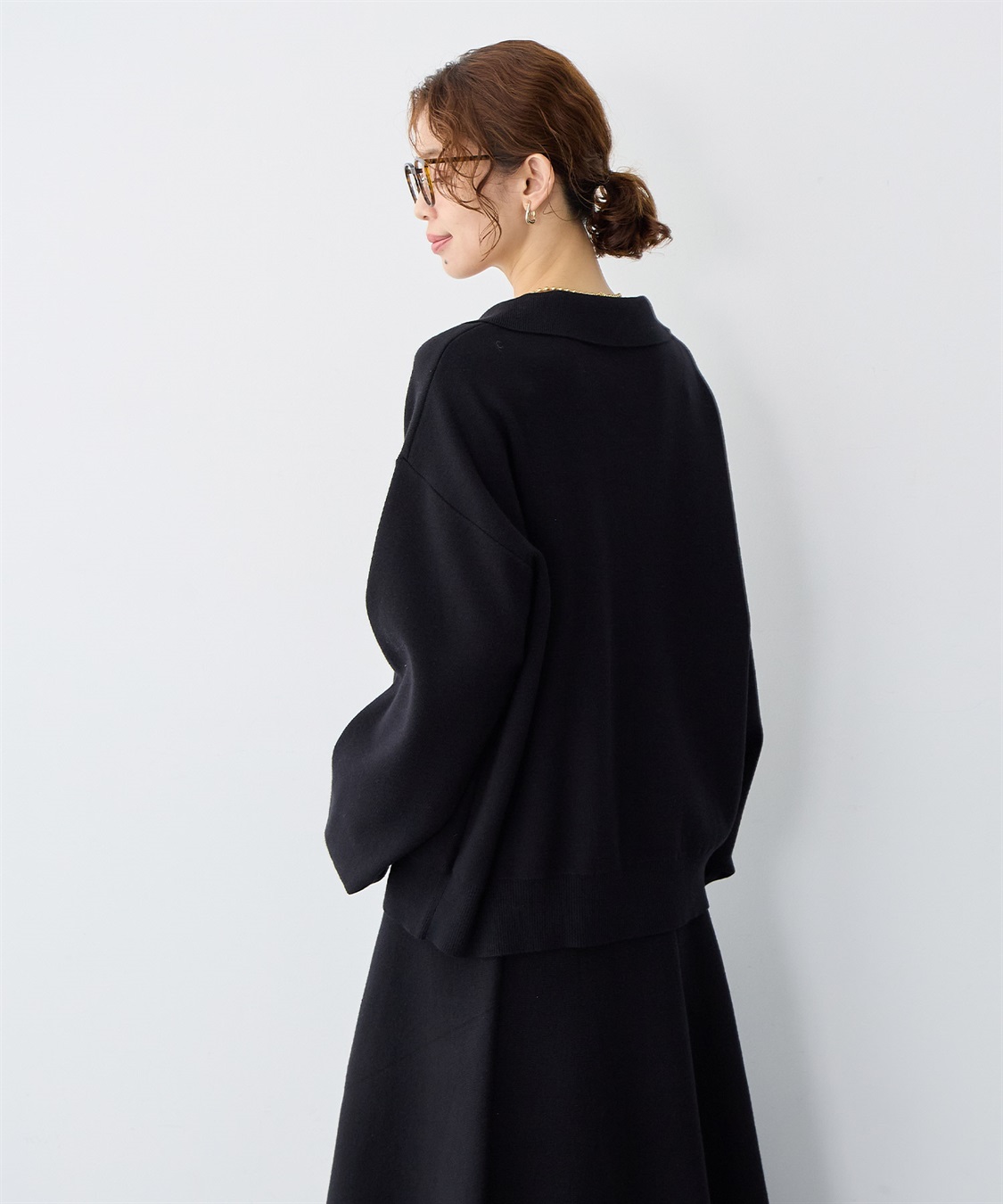 anyfee 【anyfee/大きいサイズ】ポロスキッパーニットプルオーバー《セットアップ対応》_sub_7