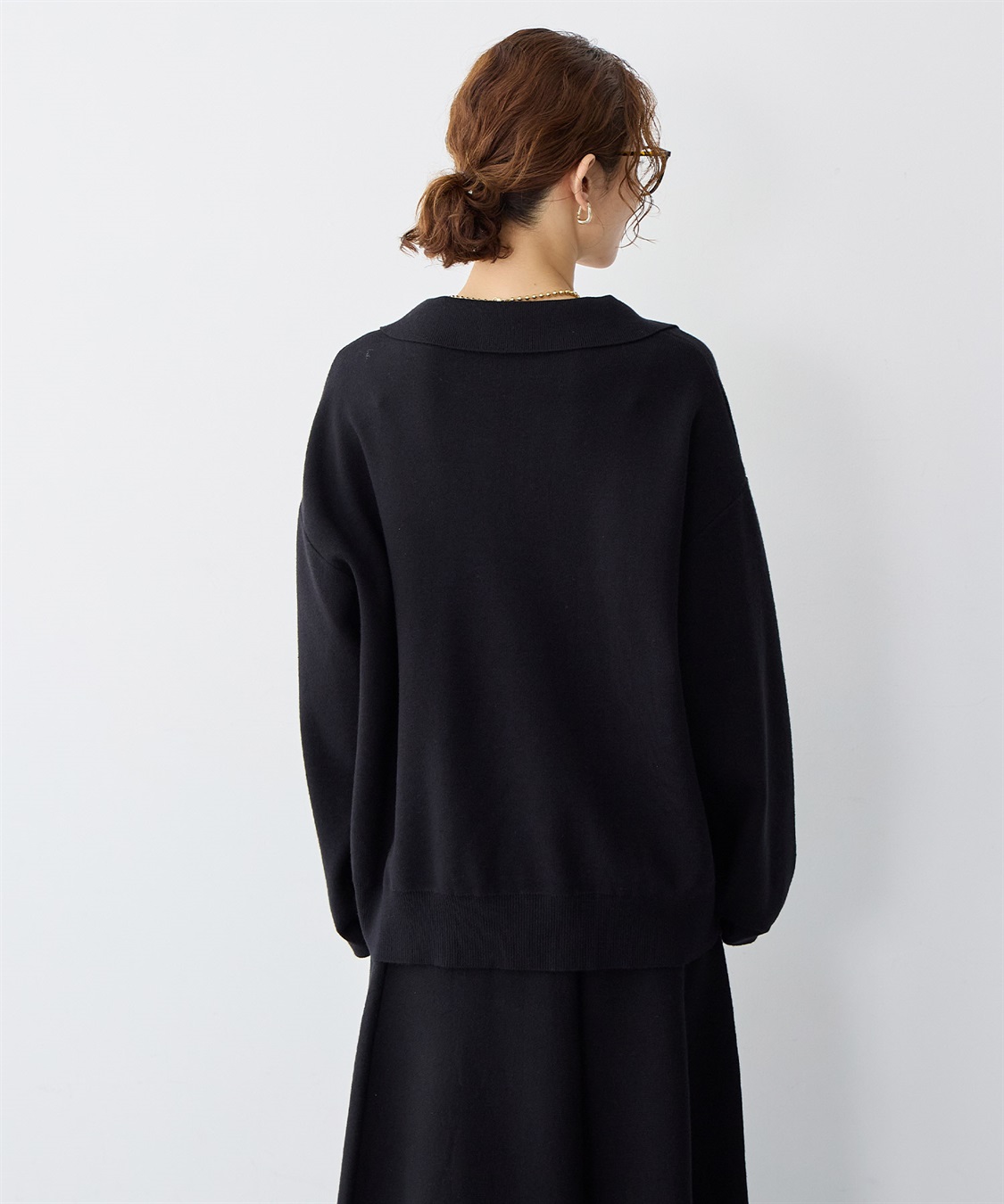 anyfee 【anyfee/大きいサイズ】ポロスキッパーニットプルオーバー《セットアップ対応》_sub_8