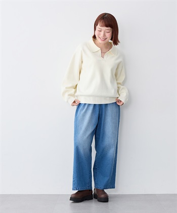 Life Style by cross marche 【anyfee/大きいサイズ】ポロスキッパーニットプルオーバー《セットアップ対応》◆新色追加◆_subthumb_23