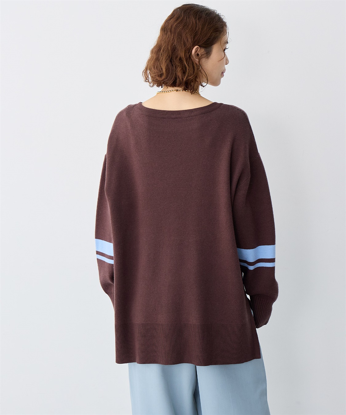 anyfee 【anyfee/大きいサイズ】ジャガードロゴニットプルオーバー_sub_4