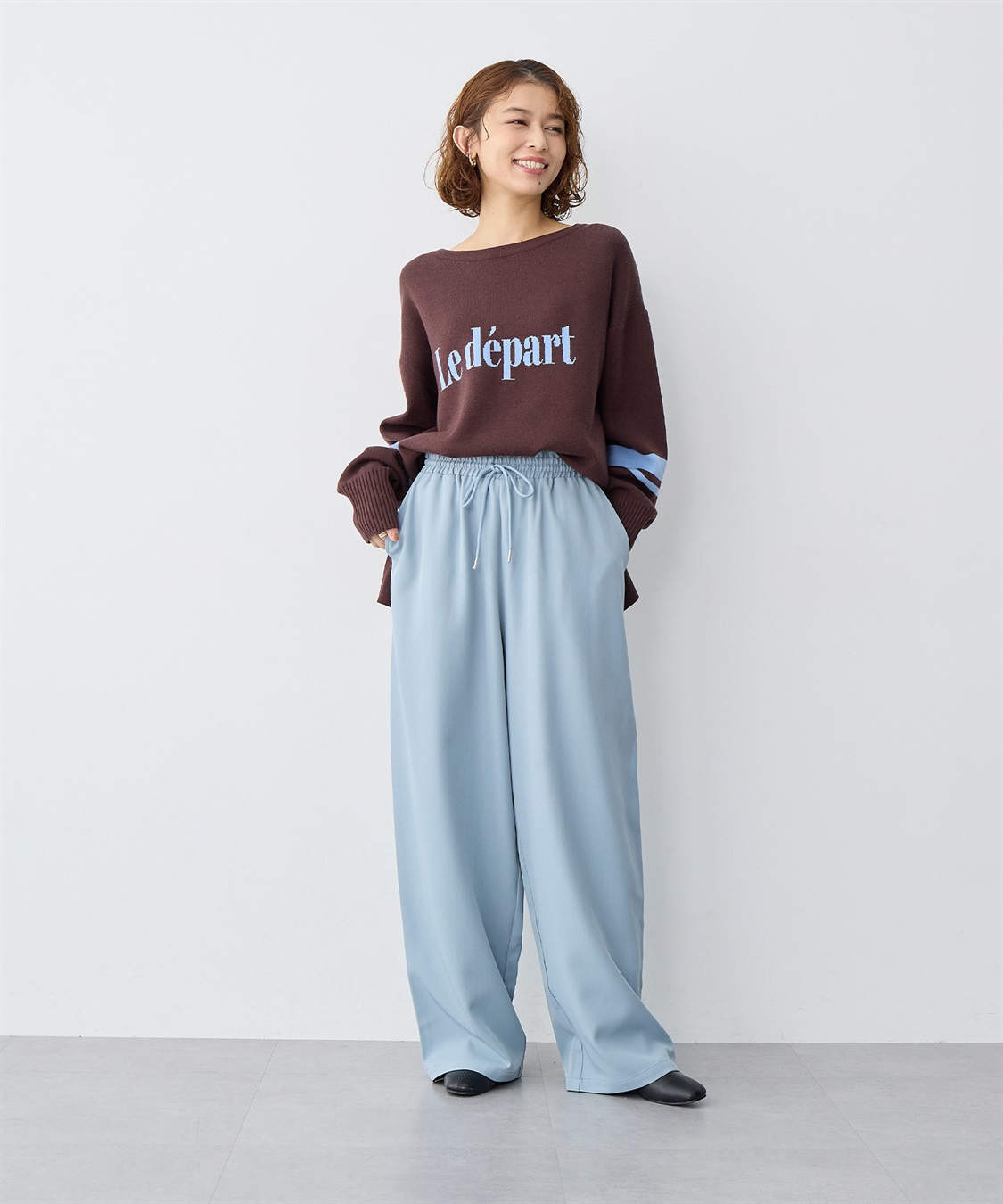 anyfee 【anyfee/大きいサイズ】ジャガードロゴニットプルオーバー_sub_7