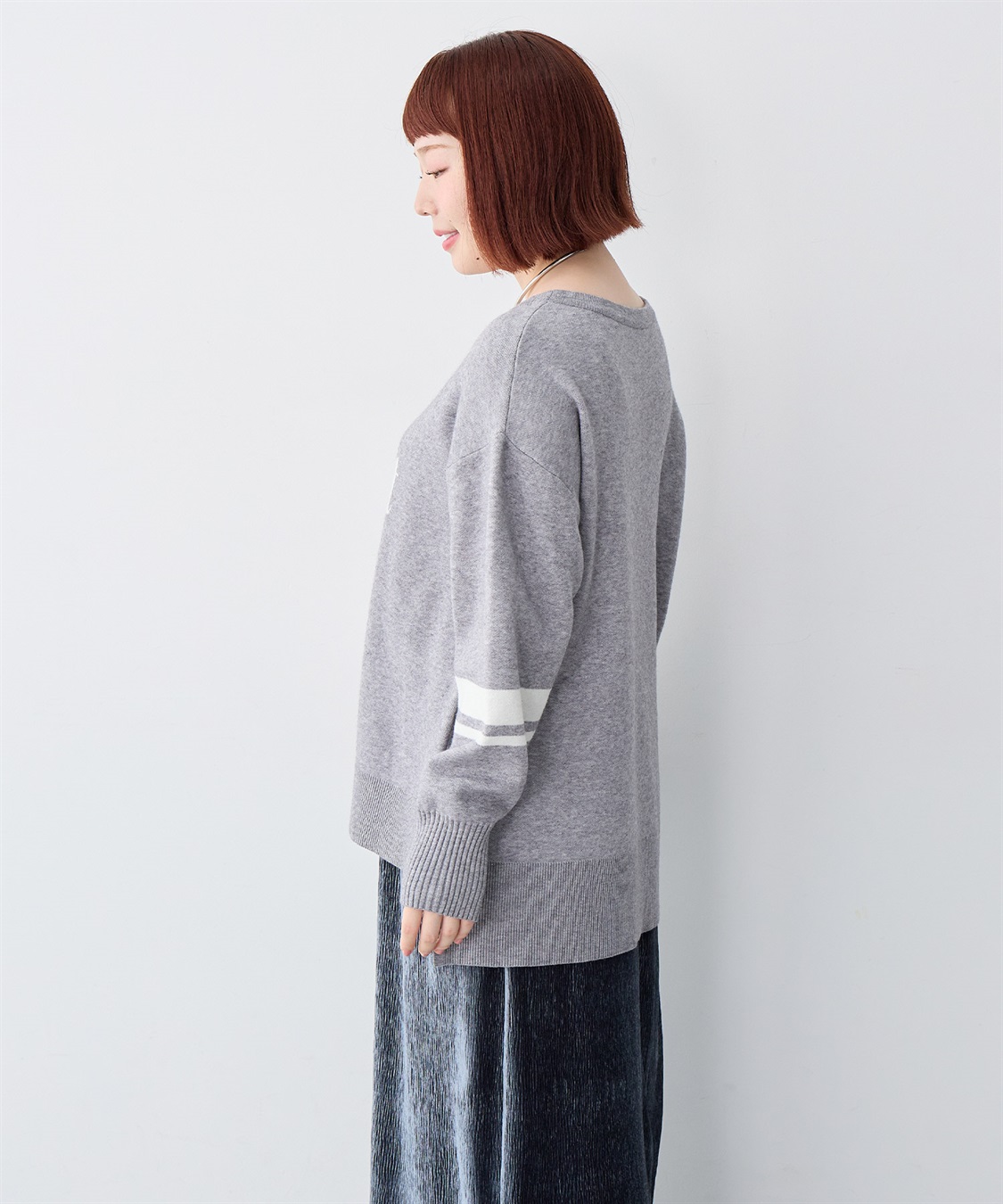 anyfee 【anyfee/大きいサイズ】ジャガードロゴニットプルオーバー_sub_16
